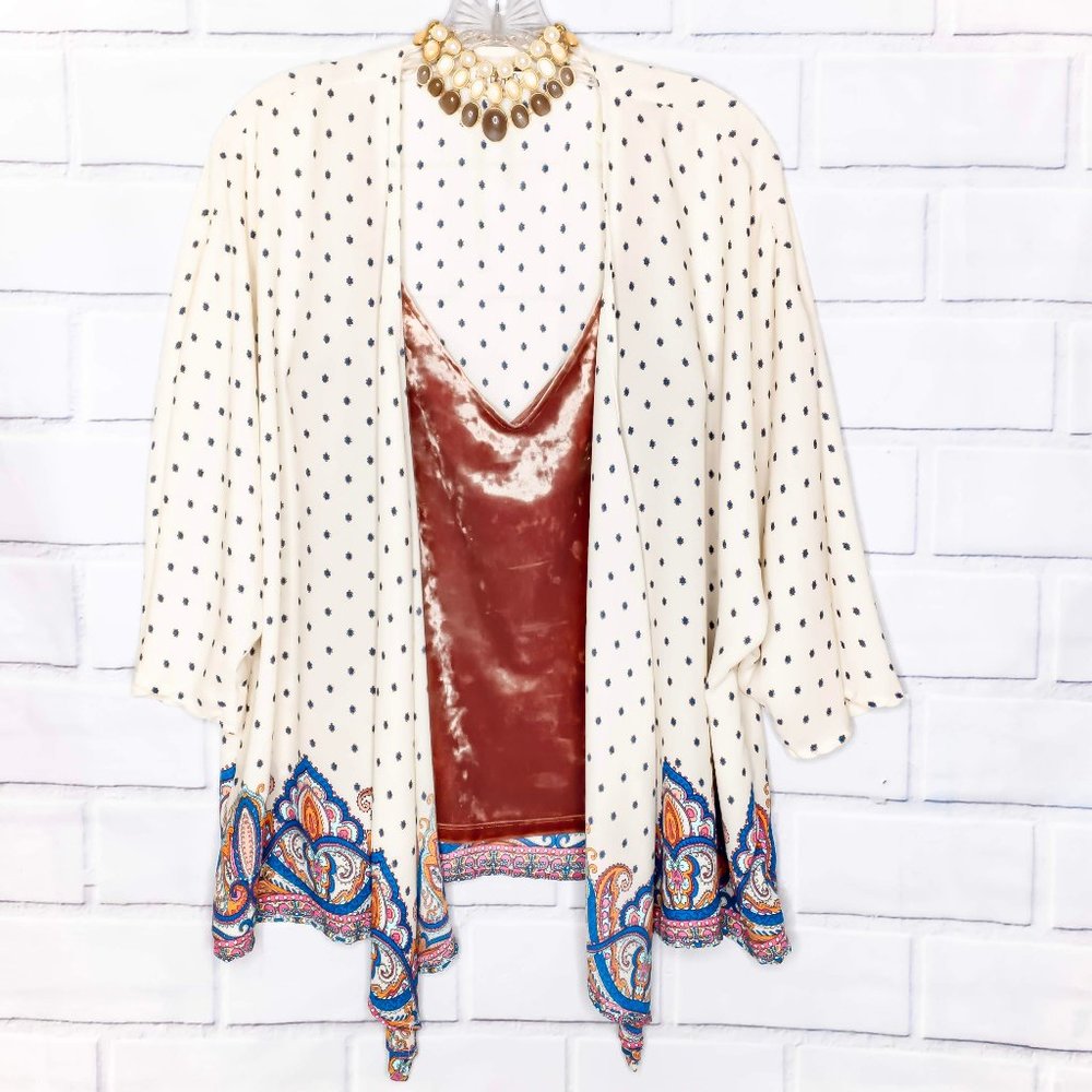 Boho Chiffon Coverup•Kimono•Cardigan•Lightweight